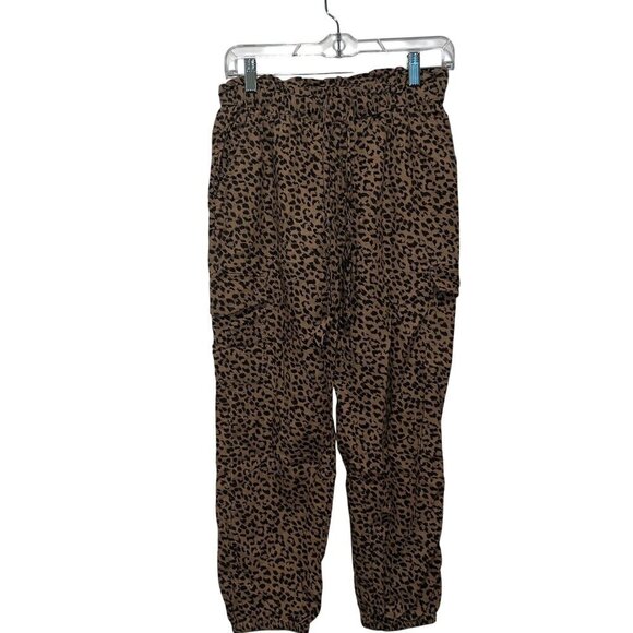 AERIE Leopard Print Cargo Pants Small - Picture 2 of 10
